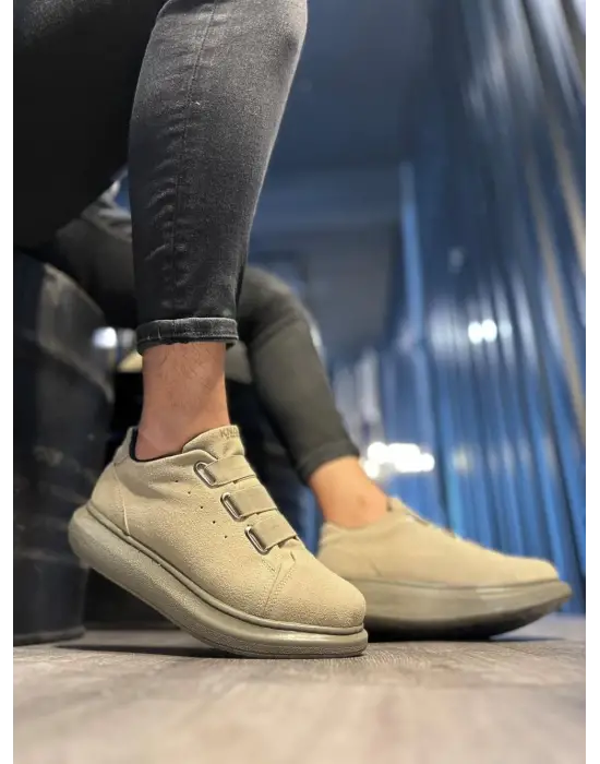 Terzi Bey Sneakers Ayakkabı 889 Vizon Süet