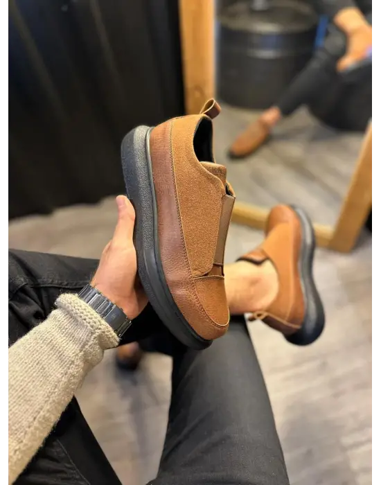 Terzi Bey Sneakers Ayakkabı 911 Taba (siyah Taban)