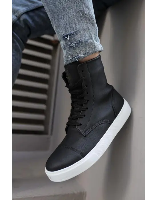 Knack Spor Siyah- Beyaz Erkek Botu