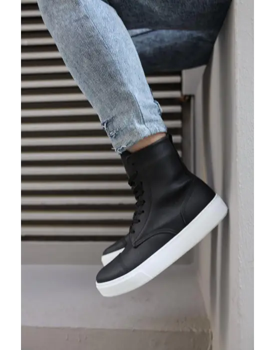 Knack Spor Siyah- Beyaz Erkek Botu