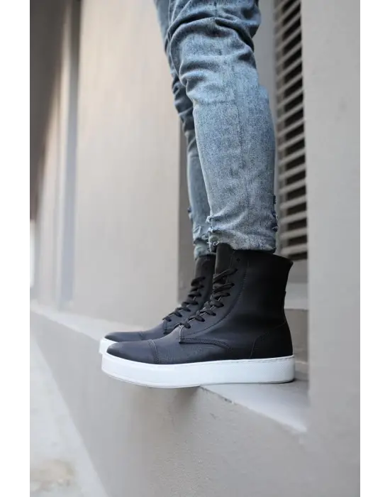 Knack Spor Siyah- Beyaz Erkek Botu