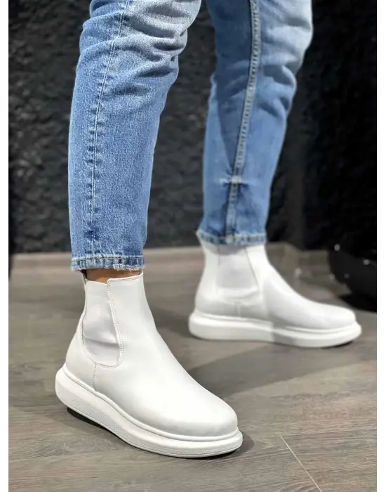 Terzi Bey Yüksek Taban Ayakkabı 111 Beyaz