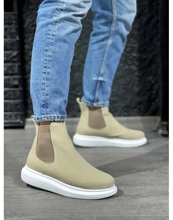 Terzi Bey Yüksek Taban Ayakkabı 111 Vizon Süet