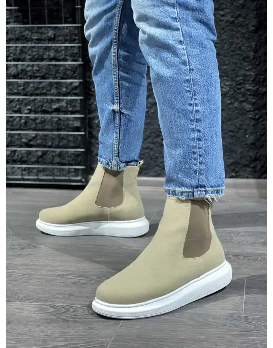 Terzi Bey Yüksek Taban Ayakkabı 111 Vizon Süet