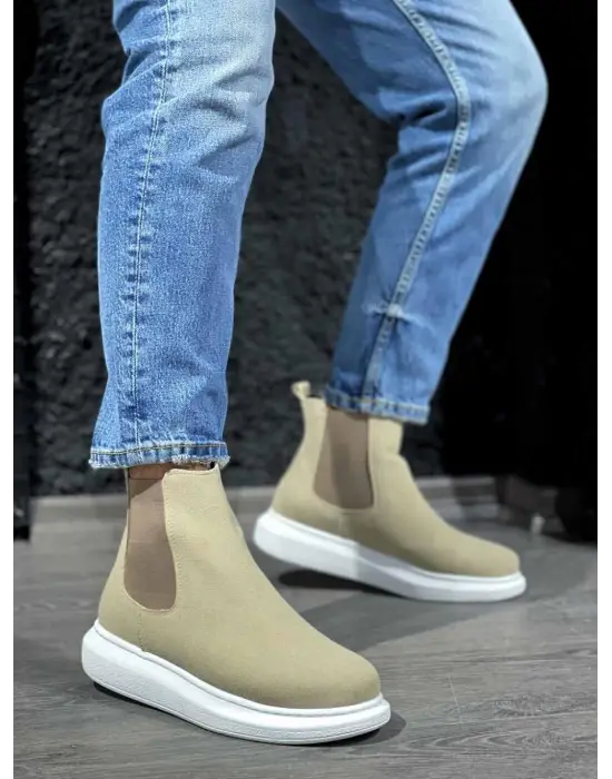 Terzi Bey Yüksek Taban Ayakkabı 111 Vizon Süet