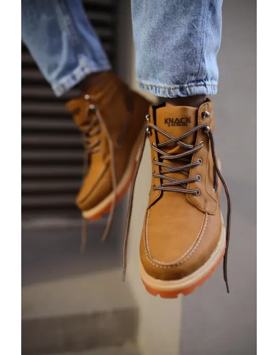 Knack Yüksek Taban Sarı Erkek Ayakkabısı