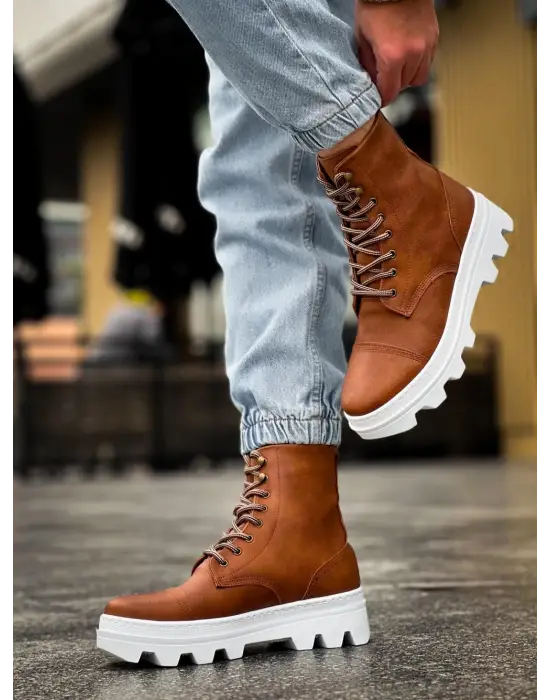 Terzi Bey Yüksek Taban Ayakkabı B-023 Taba