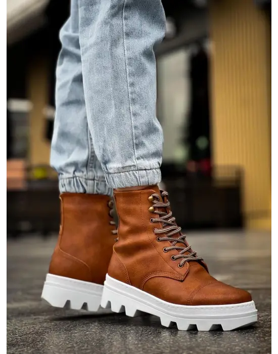 Terzi Bey Yüksek Taban Ayakkabı B-023 Taba