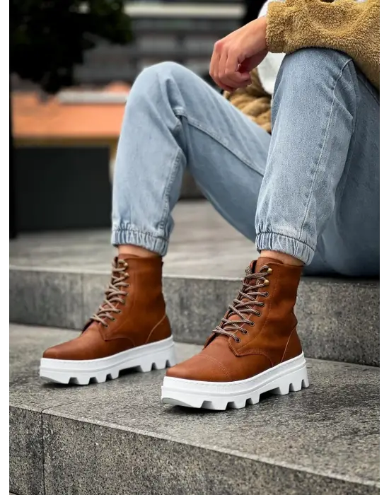 Terzi Bey Yüksek Taban Ayakkabı B-023 Taba