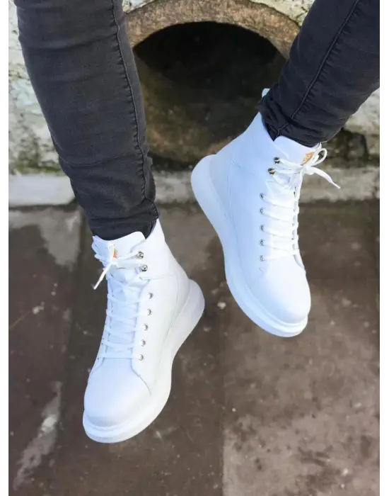 Terzi Bey Yüksek Taban Ayakkabı B-080 Beyaz