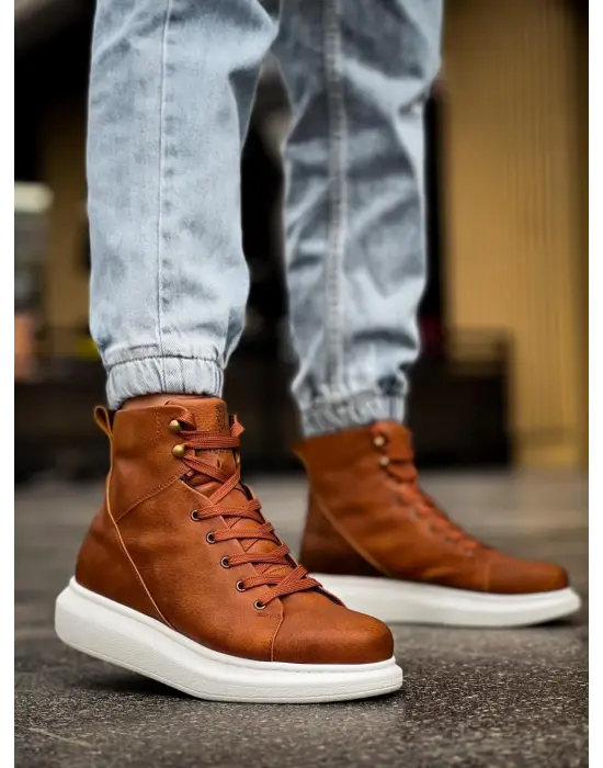 Terzi Bey Yüksek Taban Ayakkabı B-080 Taba