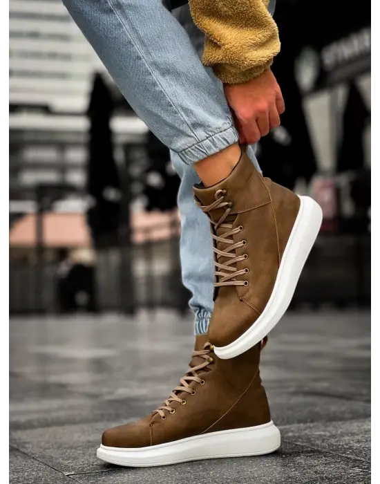 Terzi Bey Yüksek Taban Ayakkabı B-080 Vizon