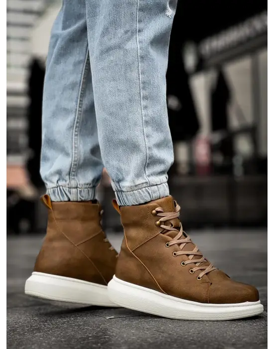 Terzi Bey Yüksek Taban Ayakkabı B-080 Vizon