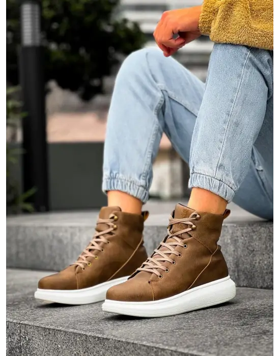 Terzi Bey Yüksek Taban Ayakkabı B-080 Vizon