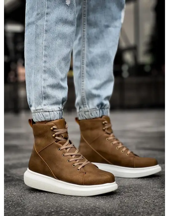 Terzi Bey Yüksek Taban Ayakkabı B-080 Vizon