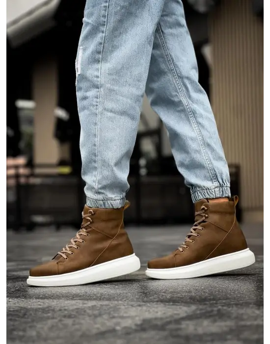 Terzi Bey Yüksek Taban Ayakkabı B-080 Vizon