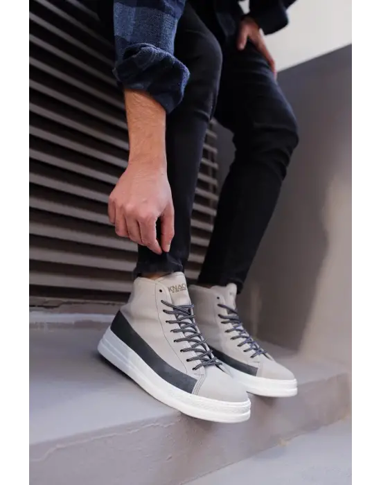 Terzi Bey Yüksek Taban Ayakkabı C-030 Taş