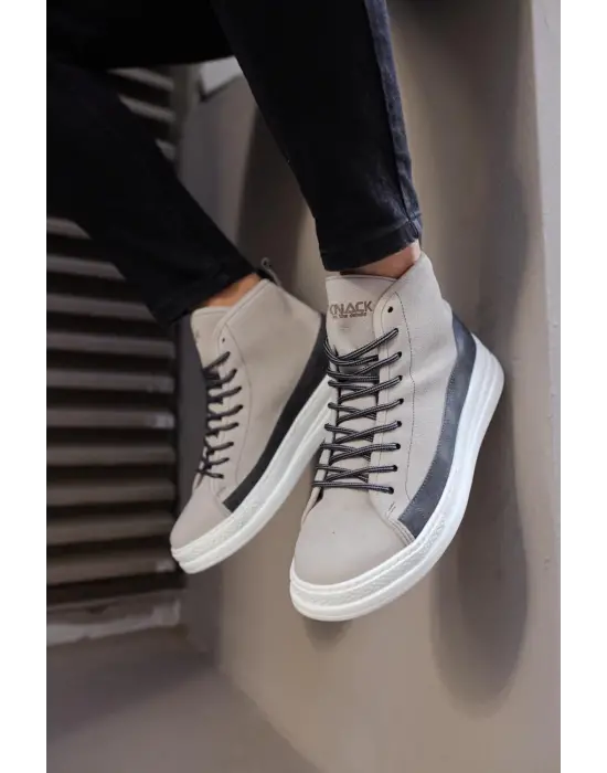 Terzi Bey Yüksek Taban Ayakkabı C-030 Taş