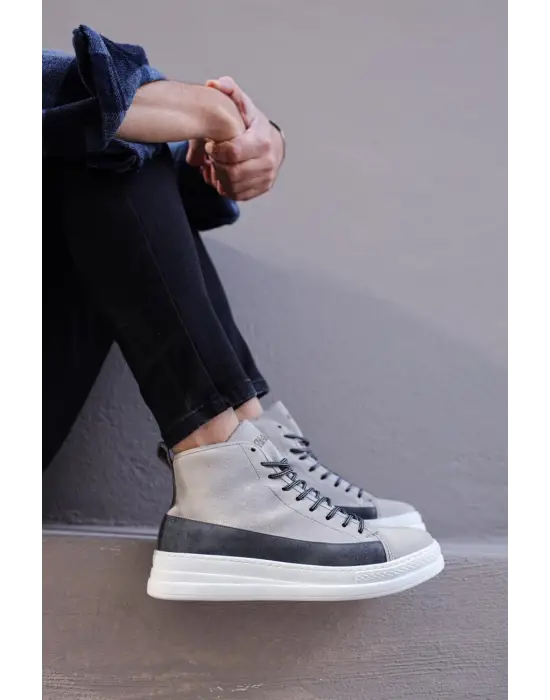 Terzi Bey Yüksek Taban Ayakkabı C-030 Taş