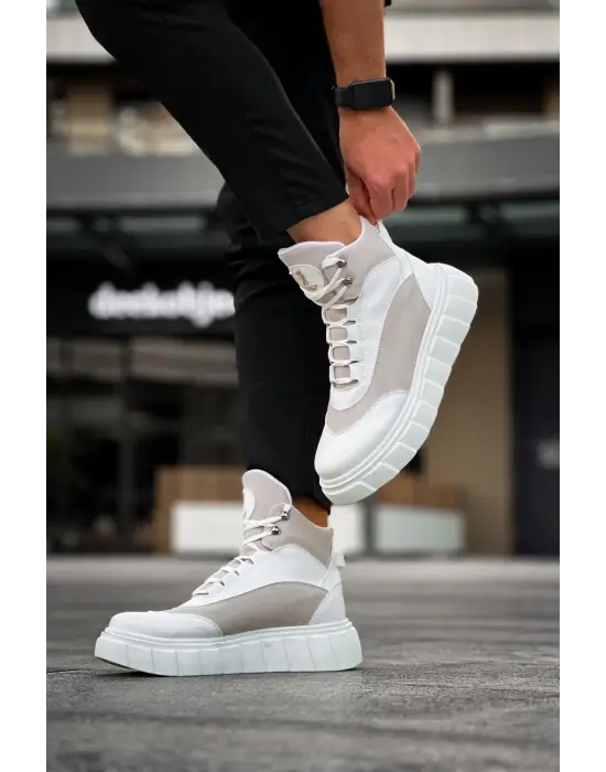 Terzi Bey Yüksek Taban Bot 104 Beyaz