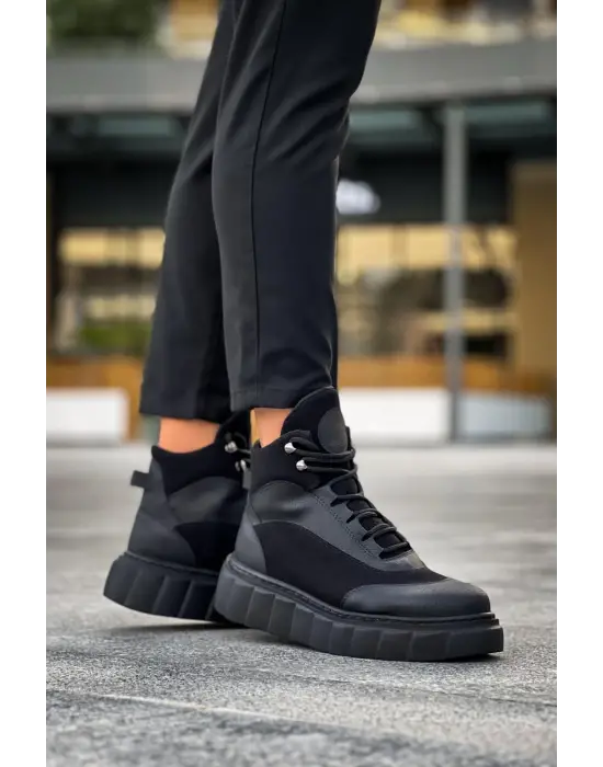 Terzi Bey Yüksek Taban Bot 104 Siyah (siyah Taban)