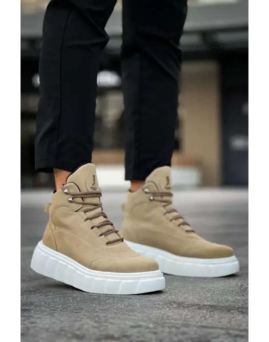 Terzi Bey Yüksek Taban Bot 104 Vizon Süet