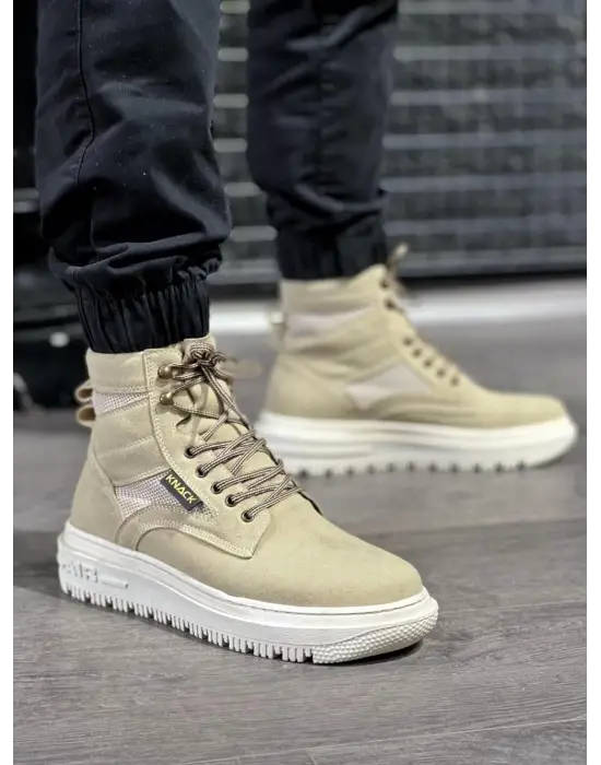 Knack Yüksek Taban Vizon Süet Erkek Botu