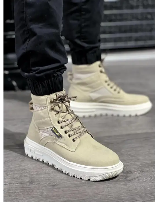 Knack Yüksek Taban Vizon Süet Erkek Botu