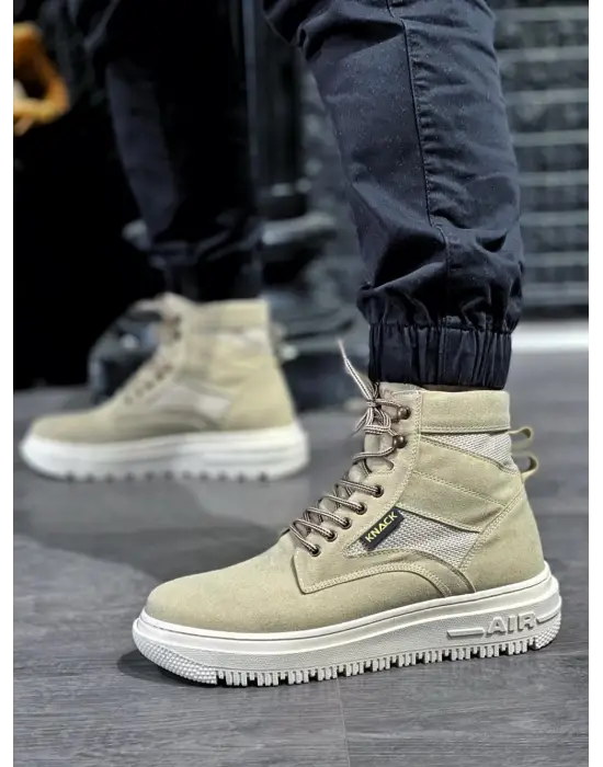 Knack Yüksek Taban Vizon Süet Erkek Botu