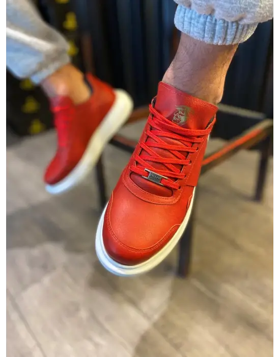 Terzi Bey Yüksek Taban Günlük Ayakkabı 040 Kırmızı