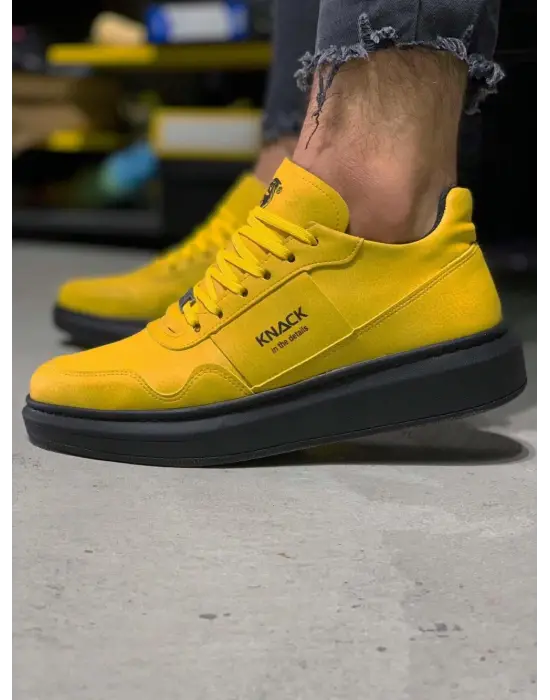 Terzi Bey Yüksek Taban Günlük Ayakkabı 040 Sarı (siyah Taban)