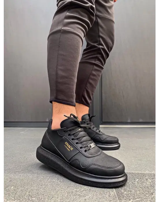 Terzi Bey Yüksek Taban Günlük Ayakkabı 040 Siyah (siyah Taban)