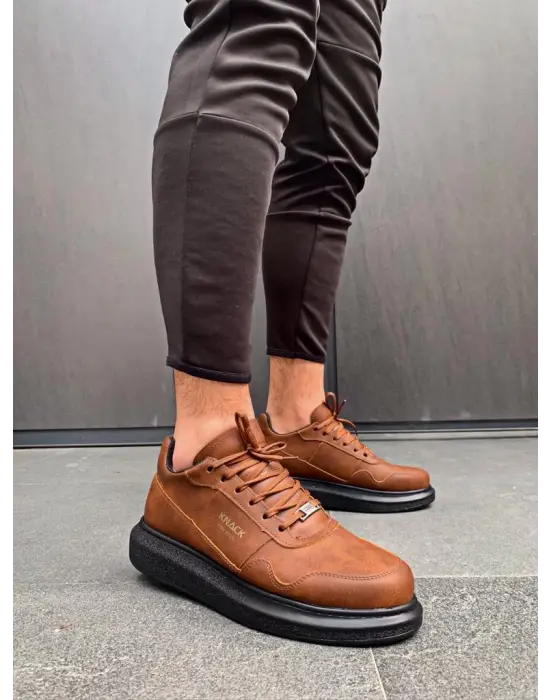 Terzi Bey Yüksek Taban Günlük Ayakkabı 040 Taba (siyah Taban)