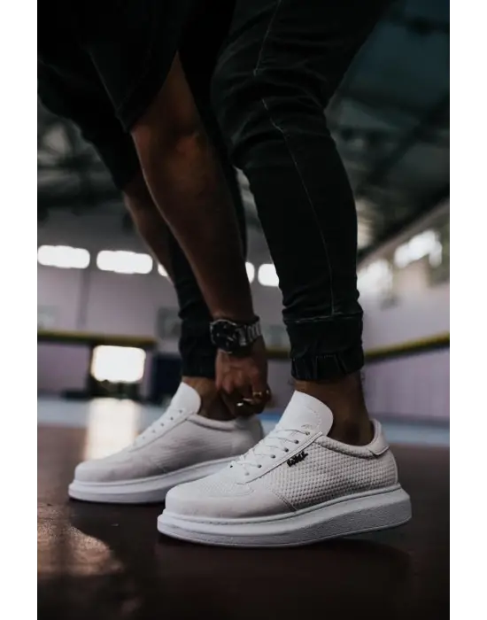 Terzi Bey Yüksek Taban Günlük Ayakkabı 042 Beyaz