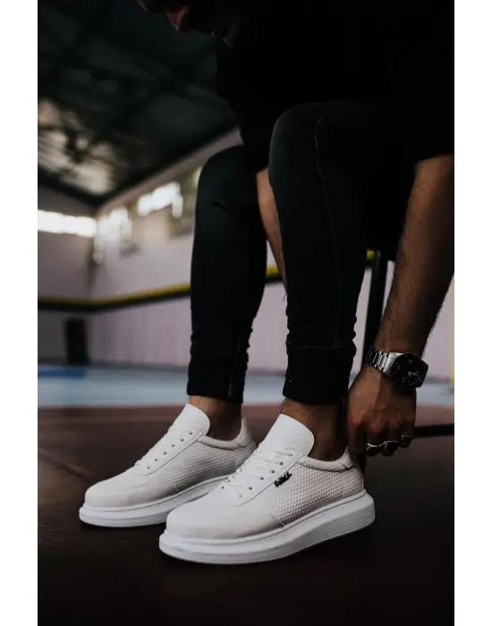 Terzi Bey Yüksek Taban Günlük Ayakkabı 042 Beyaz