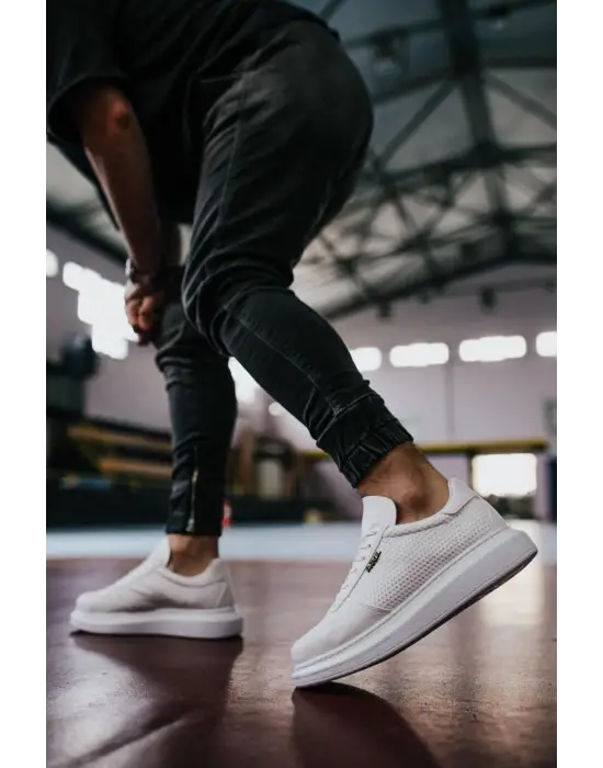 Terzi Bey Yüksek Taban Günlük Ayakkabı 042 Beyaz