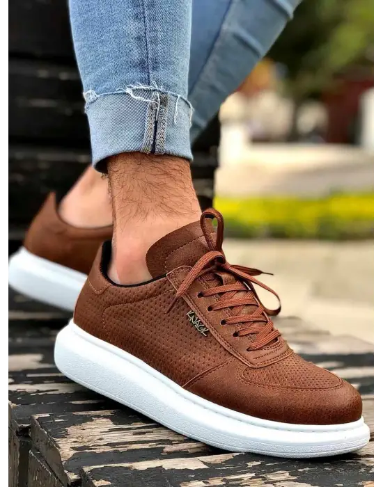 Terzi Bey Yüksek Taban Günlük Ayakkabı 042 Taba