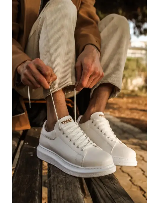 Terzi Bey Yüksek Taban Günlük Ayakkabı 044 Beyaz