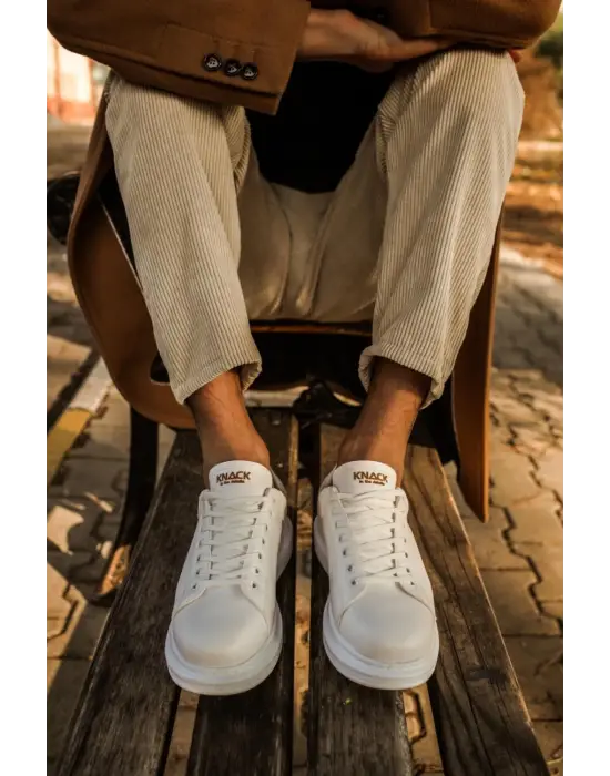 Terzi Bey Yüksek Taban Günlük Ayakkabı 044 Beyaz