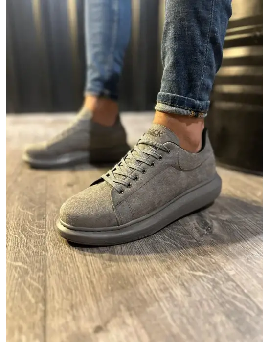 Terzi Bey Yüksek Taban Günlük Ayakkabı 044 Gri (süet)