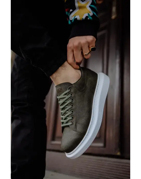 Terzi Bey Yüksek Taban Günlük Ayakkabı 044 Haki