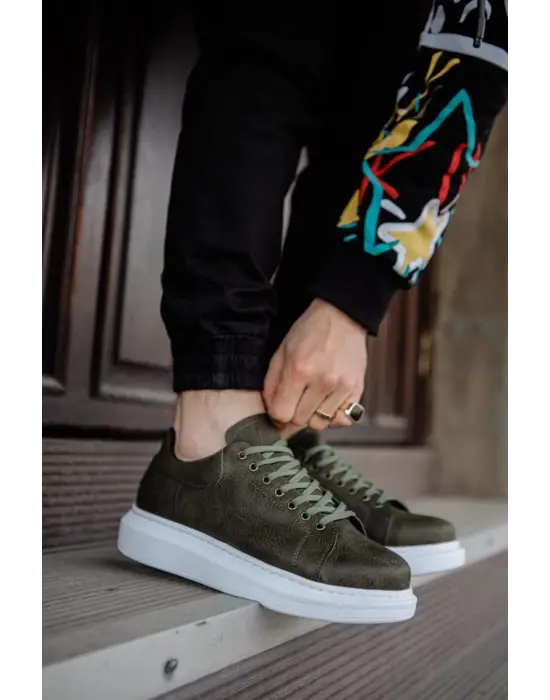 Terzi Bey Yüksek Taban Günlük Ayakkabı 044 Haki