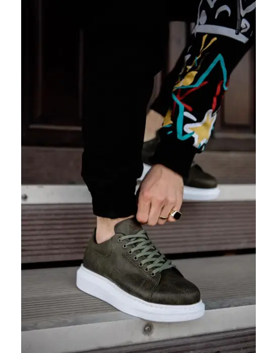 Terzi Bey Yüksek Taban Günlük Ayakkabı 044 Haki