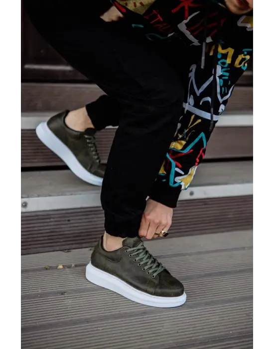 Terzi Bey Yüksek Taban Günlük Ayakkabı 044 Haki