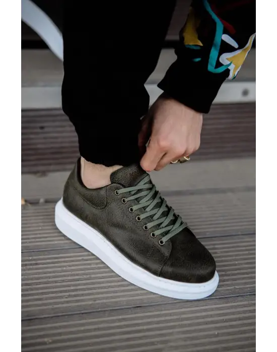 Terzi Bey Yüksek Taban Günlük Ayakkabı 044 Haki