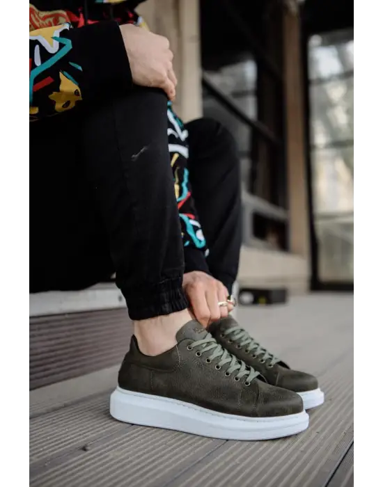 Terzi Bey Yüksek Taban Günlük Ayakkabı 044 Haki