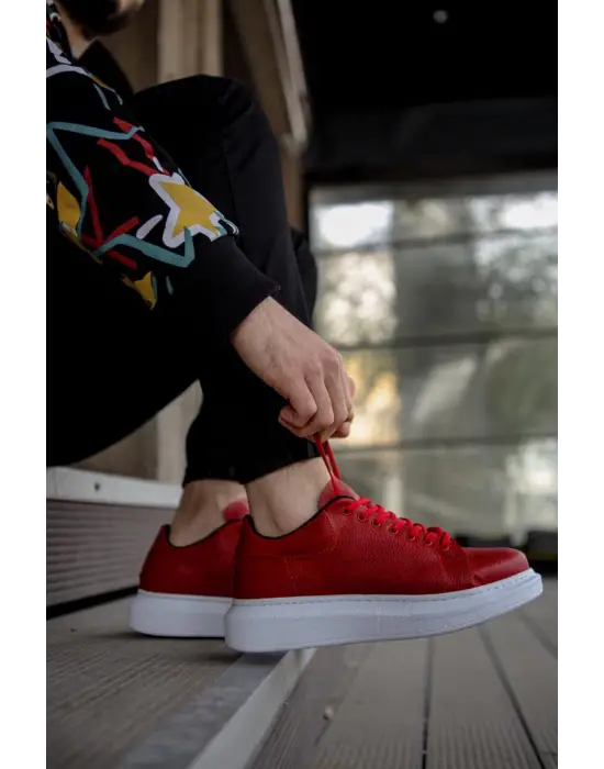 Terzi Bey Yüksek Taban Günlük Ayakkabı 044 Kırmızı