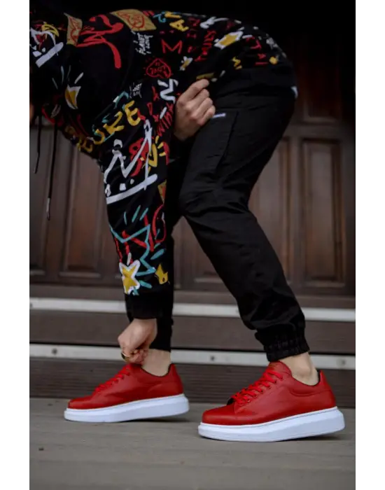 Terzi Bey Yüksek Taban Günlük Ayakkabı 044 Kırmızı