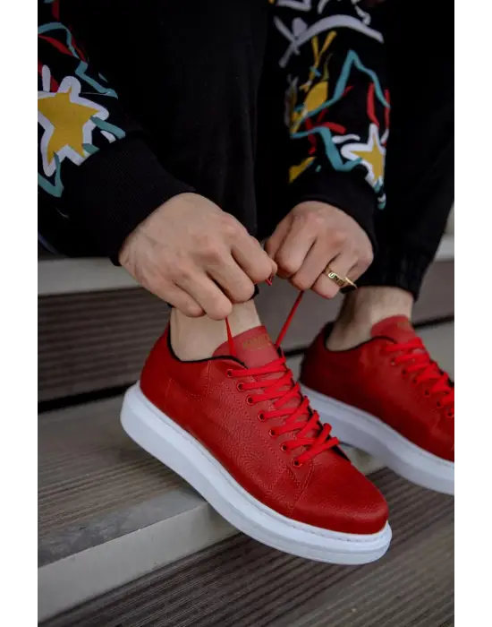 Terzi Bey Yüksek Taban Günlük Ayakkabı 044 Kırmızı