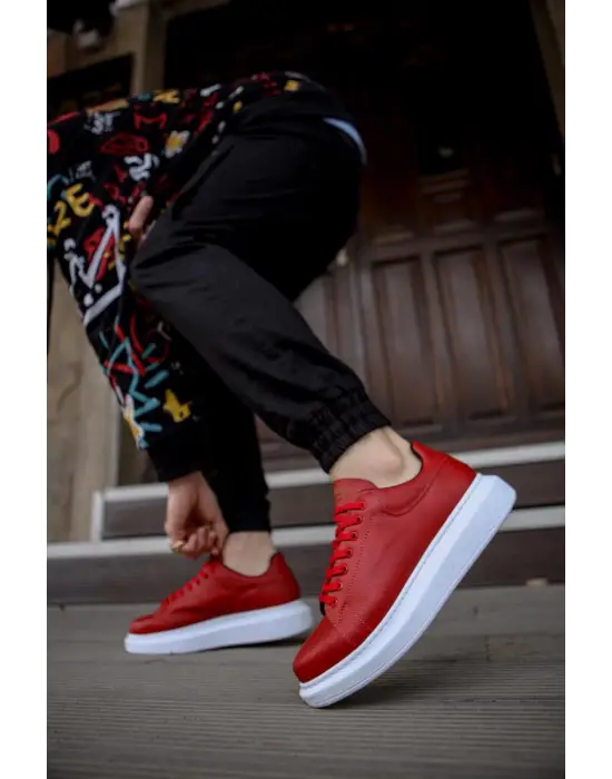 Terzi Bey Yüksek Taban Günlük Ayakkabı 044 Kırmızı